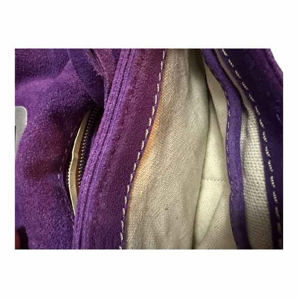 Michael Kors Purple Suede Mini Bag - Picture 6 of 12